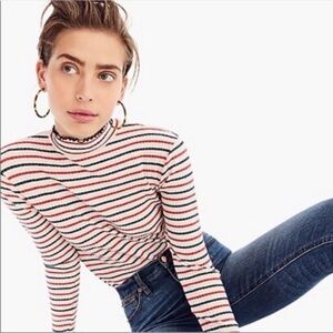 J. Crew Mock Neck Long-Sleeve Top